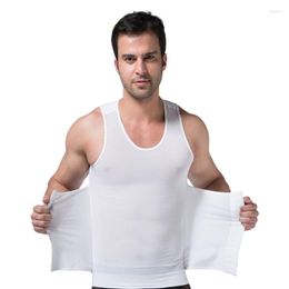 Men's Body Shapers Men's MS058 2022 Men Slimming Shaper Tummy Vest Underwear Corset Waist Cincher Bodysuit