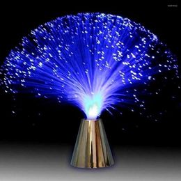 Night Lights Starry Sky Colorful Atmosphere Led Party Color Changing Wedding Festival Home Decoration Bedroom Stage Gift Fiber Optic Lamp