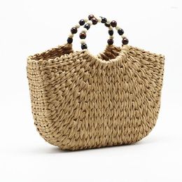 Evening Bags Summer Handmade For Women Beach Weaving Ladies Straw Bag Woven Desinger Luxury Handle Handbags Totes