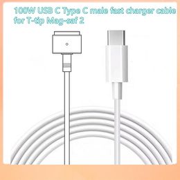 Consume electronics 100W USB C Type C male fast charging Cable for Mag-saf2 Cord Adapter for Ma-Book pro Air A1436 A1465 A1466 97W 45W 60w Charger Converter T Interface