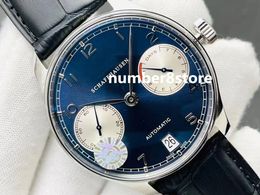 500112 Mens Watch ZF V5 Blue Dial Swiss 52010 Automatic Movement 28800vph Power Reserve 7 Days Sapphire Crystal Classic Luxury Wristwatch Stainless steel