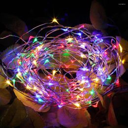 Strings 2M 5M 10M Copper Wire Fairy Lights USB Garland Battery Powered Christmas Wedding Party Decoration LED String Light