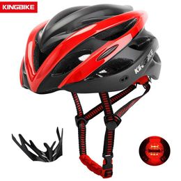 Cycling Helmets KINGBIKE Bicycle Helmet Cycling Ultralight Integ-Molded MTB Bike Helmet Men Mountain Road Bike Outdoor Sport Safety Helmets red T220921