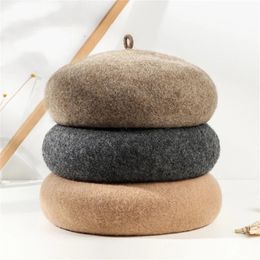 Hat Hats for Women Beret Winter Hat Wool Hat Thick Fur Autumn Winter Berets Beanie Warm Luxury Casual Cpas