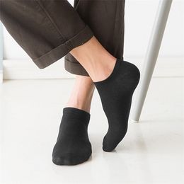 Men's Socks 20 Pieces10 Pairslot Low Cut Solid Colour Black White Grey Breathable Cotton Sports Male Short Women 220923