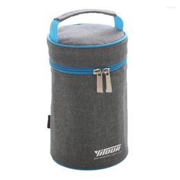 Dinnerware Sets YITOUR Fashion Oxford Cloth Lunch Thermal Bag Bottle Cooler Thermo Insulated Picnic Casual Insulation