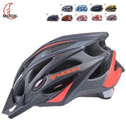 Cycling Helmets MOON Magnetic Goggles Men Women Bicycle With Lens MTB Bike Casco Ciclismo Road Mountain T220921