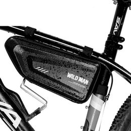 rainproof bag UK - Mountain Bike Bag Rainproof Road Bicycle Frame Bag Cycling Accessories Hard Shell Tools Storage Panniers Capacity 1 5L218e