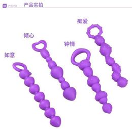 Anal Toys 4 per pack To please the back court Lazhu men's masturbation stimulate the anus Sierra Lala women's butt plugs les appliances sex products