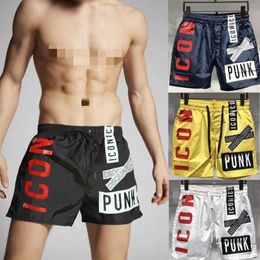 Men's Shorts ICON Fitness casual shorts mens summer quick-drying short mesh breathable outdoor running training beach pants five points American