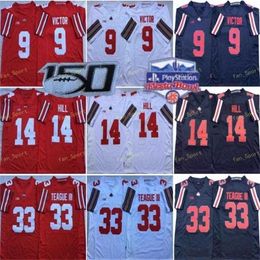 NCAA Ohio State Buckeyes College Football 9 Binjimen Victor Jersey 33 Master Teague III 14 KJ Hill 2 Chase Young Fiesta Bowl 150TH