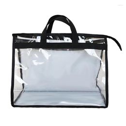 Storage Bags Clear Dust-proof Bag Protable Women Purse Handbag Dust Cover With Zipper Water Proof Protector NI259I