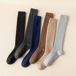 Men's Socks Winter Men Warm Knee High Long Socks Thick Casual Terry Calf Cotton Socks 5 Pair 220923