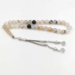 Strand Men Tasbih Natural Agates Stones 33 66 99beads Muslim Jewellery Rosary Saudi Arabia Fashion Misbaha Man's Prayer Beads Bracelets