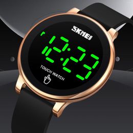 Wristwatches Touch Screen Men Watch SKMEI Silicon Band Fashion Digital Watches Waterproof Male Electronic Wrist Reloj Hombre