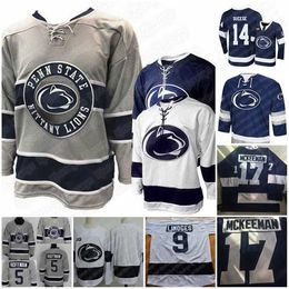 Gla NiK1 17 Evan Barratt Penn State Nittany College Hockey Jersey Kevin Kerr Adam Pilewicz Alex Limoges Liam Folkes Brandon BiroNikita Pavlychev