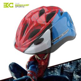 Cycling Helmets BASECAMP Kids Bike Helmet Skating Scooter Bicycle Cycling Light Cartoon Outdoor Sport Helmet Children Girls Boys casco bicicleta T220921