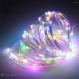 Strings 10m 32.8ft 100 LED 3 Battery Copper Wire String Light Night For Christmas Wedding Garland Festival Party Home Decor Sale