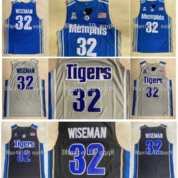 Uf Top Quality 1 32 James Wiseman Jersey Memphi Tigers High School Movie College Basketball Jerseys Green Sport Shirt S-XXL