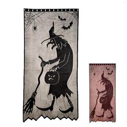 Curtain Halloween Curtains Witch Lace Door Window House Decoration For Party