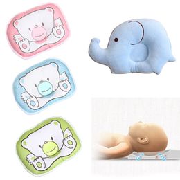 Pillows Baby born Children U Shape Headrest Prevent Flat Head Toddler Cushion Cartoon Elephant Soft Velvet Nursing 220924