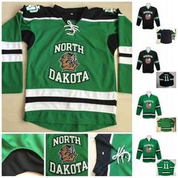 Gla Thr North Dakota Fighting Sioux Hockey Jerseys 11 Zach Parise 9 Jonathan Toews 7 TJ Oshie College 5 Chay Genoway 29 Brock Nelson 16 Brock Boeser