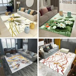 Carpets Home Decor 3D Rugs Chinese National Flower Ink Painting Living Room Bedroom Carpet Sofa Table Mat Yoga Pad After Christmas