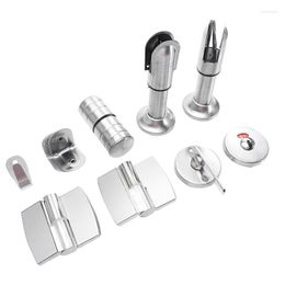 Shower Curtains 1 Set Restroom Partition Fitting Kit Stainless Steel Toilet Fixing Tool