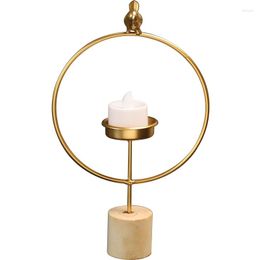 Candle Holders Nordic Creative Retro Gold Candlestick Romantic Decoration Home Decor Accessories For Living Room Candelabra Wedding Gifts A