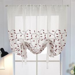 Curtain Kitchen Curtains Short Roman Blinds For Living Room Door Sheer Tulle Panel Window Treatment Custom Made