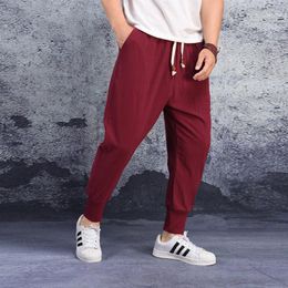 Men's Pants Men's Summer 2022 Cotton Loose Flying Squirrel Lantern Chinese Trousers1