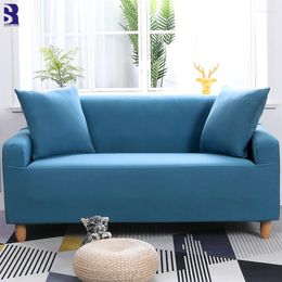 Chair Covers SunnyRain 1-Piece Thick Solid Color Elastic Sofa For Living Room Universal Couch Loveseat Cover Stretch Slipcover