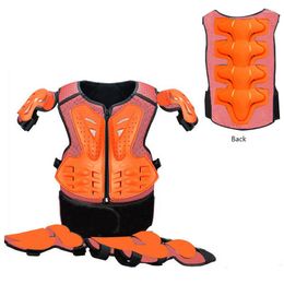 full body armor UK - Motorcycle Apparel For Height 0.85-1.7M Boy Girl Full Body Protect Vest Armor Motocross Chest Back Protection Gear With Knee Elbow Guard