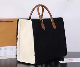 Designer bags tote bag Fashion Totes flower Leather handbag Women Bags Wool Fabrics High Capacity Composite Shopping Shoulder Bagss Brown Wallets Crossbody Bag