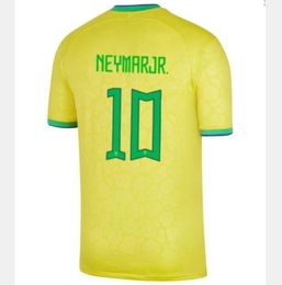 21 22 23 Neymar Jr Jersey de futebol Coutinho Vinicius seleção nacional casa 2022 camisa brasil kit de futebol camisa de futebol feminino treinando silva f mulheres mangas compridas