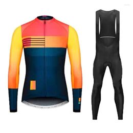 Гоночные куртки осени с коротким рукавом велосипедный майки с триатлонными велосипедными велосипедами, набор антипоточной мужской дорожной одежды, дышащая нагрузка на колетку длинные