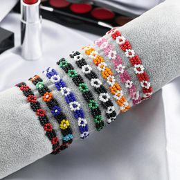 Charm Bracelets Handmade Bohemian Friendship Bracelet Ethnic Colorful Seed Bead For Women Beach Party Gift Jewelry