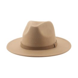 Hats for Men Cowboy Hat Fedora Felt Fedoras Hat Women Cap Gril Mens Hats Gentlemen Chapeau Feutre Femme