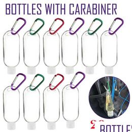 Storage Bottles Jars 20Pcs Refillable Bottle Outdoor Travel Portable With Hook Reusable Packing Empty285C Drop Delivery 20 Bdesybag Dhsqv