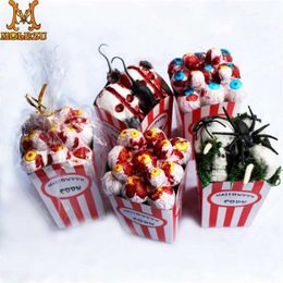 Party Masks Molezu Halloween Mask props simulation popcorn Party Costume Mask horror Carnival Cosplay party props 220926