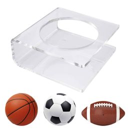 Transparent Ball Stand Soccer Holder Rack For World Qatar Cup Souvenir s Clear Display Volleyball Rugby 220926