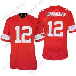 Mitch 2021 New NCAA College UNLV Rebels Football Jersey 12 Randall Cunningham Red Size S-3XL Men Youth