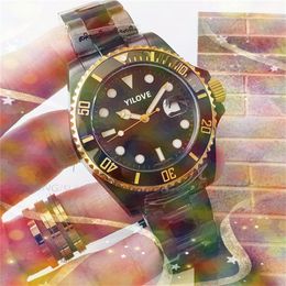 Mens Multi-function 43mm Watch Automatic Mechanical Stainless Steel Belt Clock Trend Waterproof Glass Mirror Business Montre De Luxe Calendar Wristwatches