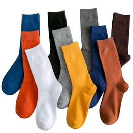 Men's Socks Casual Men Brand Business Party Dress Cotton Man High Quality Black White For Gift 220923