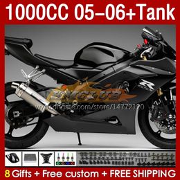 Injection Mould Fairings & Tank For SUZUKI GSXR 1000 CC K5 GSX-R1000 05-06 Bodywork 157No.115 GSXR-1000 GSXR1000 2005 2006 GSX R1000 1000CC 05 06 OEM Fairing factory black