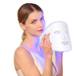 LED PDT photon therapy skin rejunvenation electric facial mask for beauty at home personal face treatment therapy silicon texture