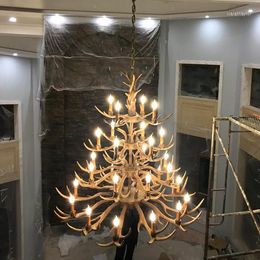 Pendant Lamps SETTEMBRE Industrial Large Antlers Chandelier Lighting Living Room Staircase Bar Villa El Vintage Custom Light Fixture