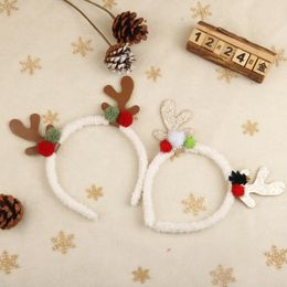 Party Favor New Year Christmas Decoration Headband Elk Xmas Tree Hair Band Christmas Ornaments Kids Gifts RRB15769