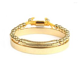 Bangle Ailatu Luxury Tube Bar Sets Bracelet Stainless Steel Material Jewellery Men's Bangles Top Quality