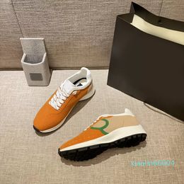 Designer Women Sneakers New Colorblocking Casual Shoes Suede Daddy Shoe